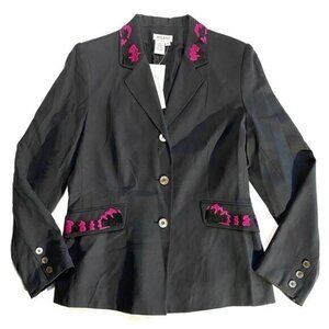 Milano Silk Wool Embroidered‎ Blazer